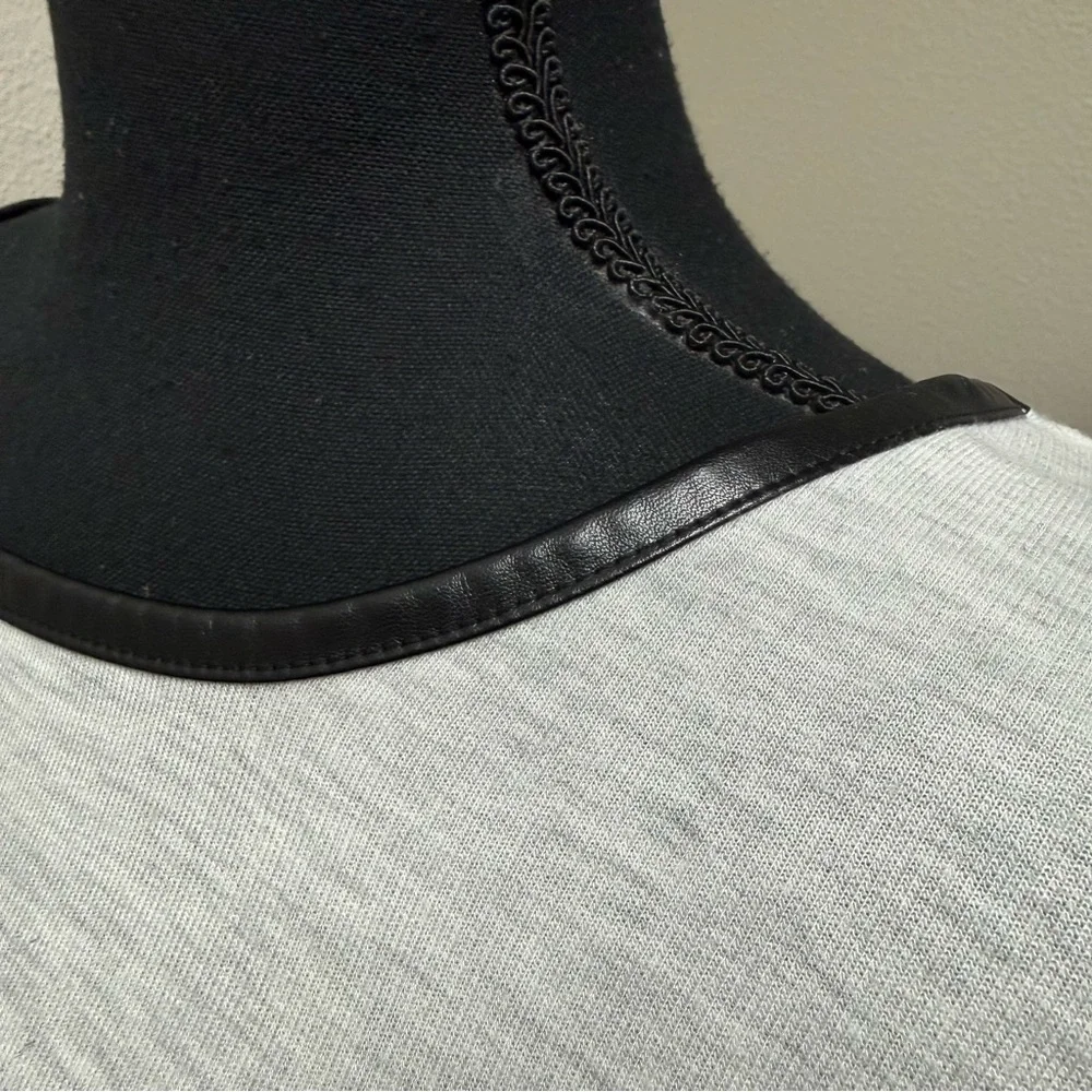 Cato Cream Black Graphic Top XL Paris City Print Rhinestone Long Sleeve - Picture 6 of 12